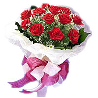 Send a breathtaking bouquet made with 11 stunning red roses....