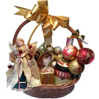 Christmas Basket with Angel