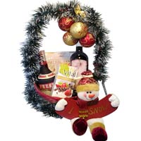 Snowman New Year Basket