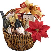 New Year basket contains Johnnie Walker Red Label ...