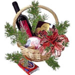 Innovative Season's Greetings Festive Gift Basket