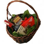 Smart Basket with Bourbon, Cigarillos and Candy