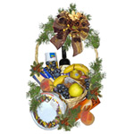 Yummy Cookie N Fruit Gift Basket
