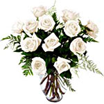 Enchanting White  Rose Bouquet