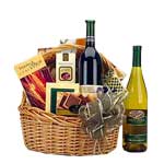 Traditional Wine Gift Basket 