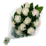 Enchanted Dozen White Roses