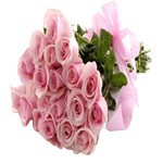 Cheerful Bunch of 24 Pink Roses