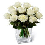 Regal Assortment of White Roses