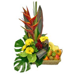 Superior Assortment of Fruits and Flowers