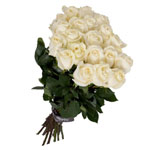 Expressive Bouquet of 24 White Roses