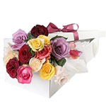 Fragrant Santa Special 12 Mixed Roses