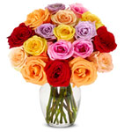 Breathtaking 18 Mixed Roses for X-Mas