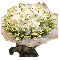 16 white lilies. Classic, unique. They will fill t...