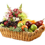 Wonderful Holiday Basket with Fruit
