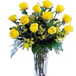 Beautiful Arrangement of Yellow Roses