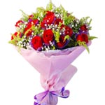 Bright Passionate Bouquet of 33 Red Roses