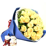 Bright Floral Devotion Rose Bunch