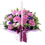 Exquisite Pink Passion Floral Basket