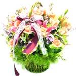 Shimmering Seasons Flower Basket