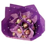 Ambrosial 12 Pieces Ferrero Rocher Chocolate Decorative Bouquet