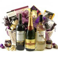 Alluring Triple Selection Wine Gift Basket