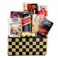 Appealing Johnnie Walker Red Label and Gourmet Basket