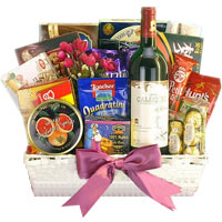 Fabulous French Wine and Gourmet Assortments Gift Basket