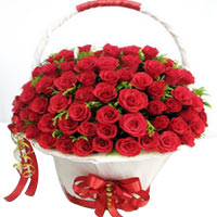 Breathtaking Be Still My Heart Floral Basket<br/><br/>