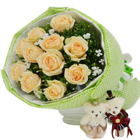 Joyful Bouquet with adorable Bears <br/><br/>