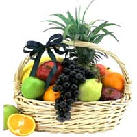 Fresh fruits contains: bananas, apples, oranges, g...