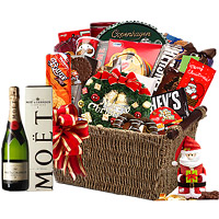 Celebration Gift Basket With Moet