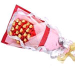 16 pieces of Dove chocolates, bouquet.......  to Huangchuan