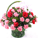  20 pink carnations, 10 red carnations,10 pink ros......  to Wuchang