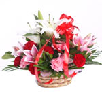  8 red carnations and 8 pink carnations with 2 pin......  to Changde