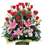 Magic Flowers in a Luxury Basket