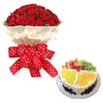 Order online this gift of Delightful Bunch of 24 R......  to Cangzhou