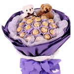 Amazing 19 Ferrero Rocher with 2 Little Teddy Bear