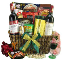Beautiful Wine Party Gift Basket