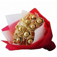Send this Delight Choco Bouquet of 12 T chocolates......  to Lishui