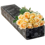 Impress them with this beautiful yellow rose box o...