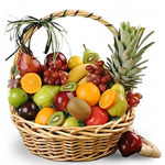A large size fruits basket with a fresh and health...