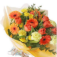  This bouquet brings energy, enthusiasm and warmth...