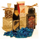 For Him: Metal Gold shrine, a bottle of foreign sp...