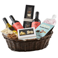 Fabulous Ultimate Wine N Goodies Celebration Gift Basket<br>