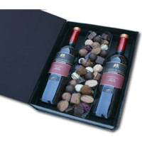 Platinum Collection Wine N Chocolates Gift Box<br>