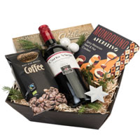 Alluring Uptown Wine N Chocolate Essential Gift Box