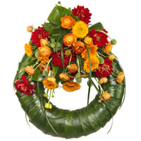 Thoughtful funeral wreath