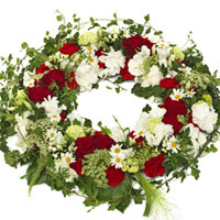 Timeless funeral wreath