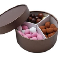 Brown Hat box with the 420g Chocolates