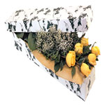 Blooming Box Containing 6 Yellow Roses